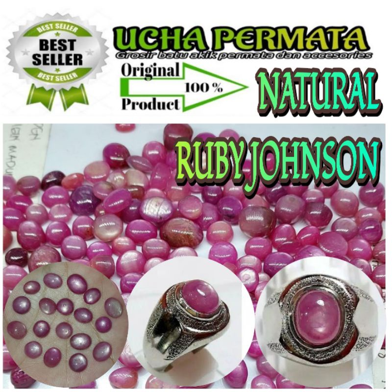 batu cincin permata ruby johnson star nginden murah