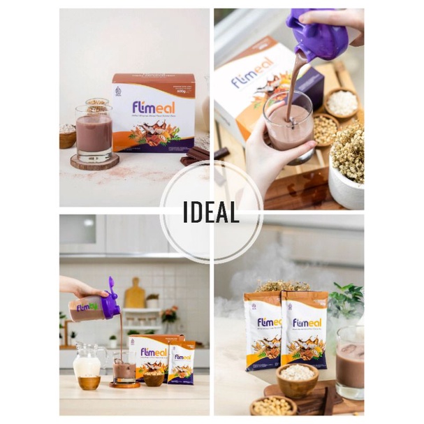 

FLIMTY - FLIMEAL MEAL REPLACEMENT READY BENGKALIS rasa cokelat isi 12 sachet