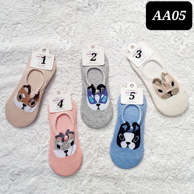 kaos kaki wanita korea invisible AA05