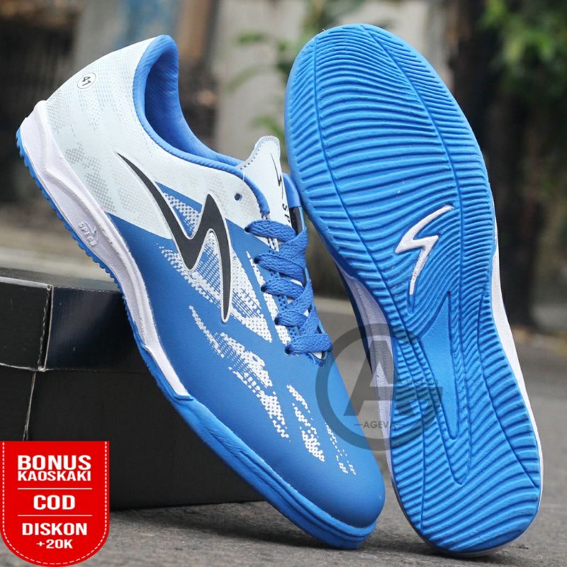 sepatu futsal putsal footsal SPECS ESTADIO ACCELERATOR PUTIH GUM futsal murah