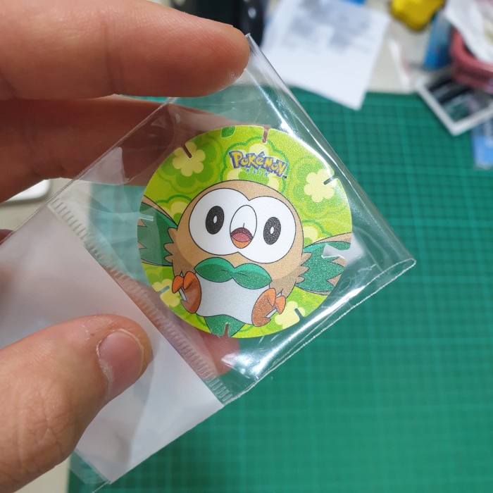 Pokemon Coin Tazos Chiki Balls - Rowlet