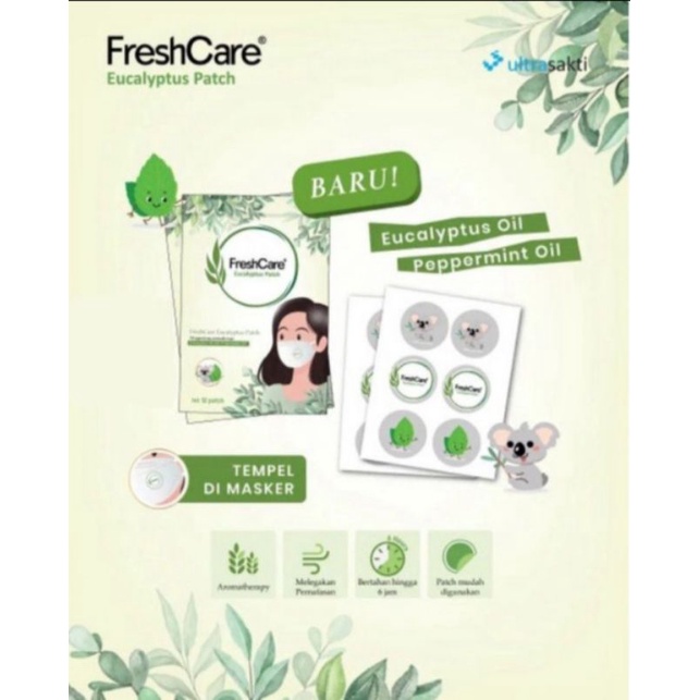 Freshcare Eucalyptus Patch / Sticker Masker Freshcare isi 12patch