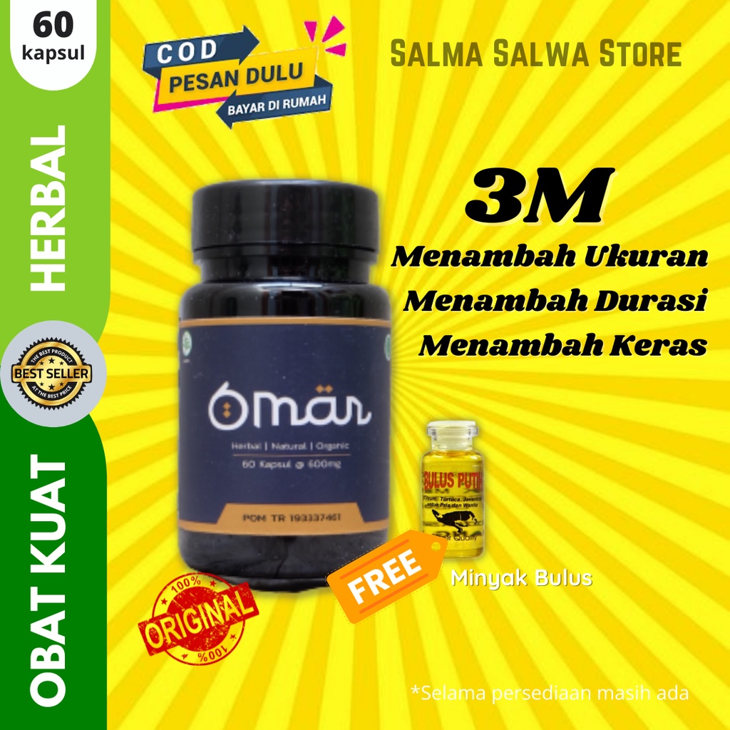 Obat Kuat Pria Tahan Lama OMAR Obat Kuat Sex Herbal Suplemen Stamina Pria Asli 100% Berkhasiat