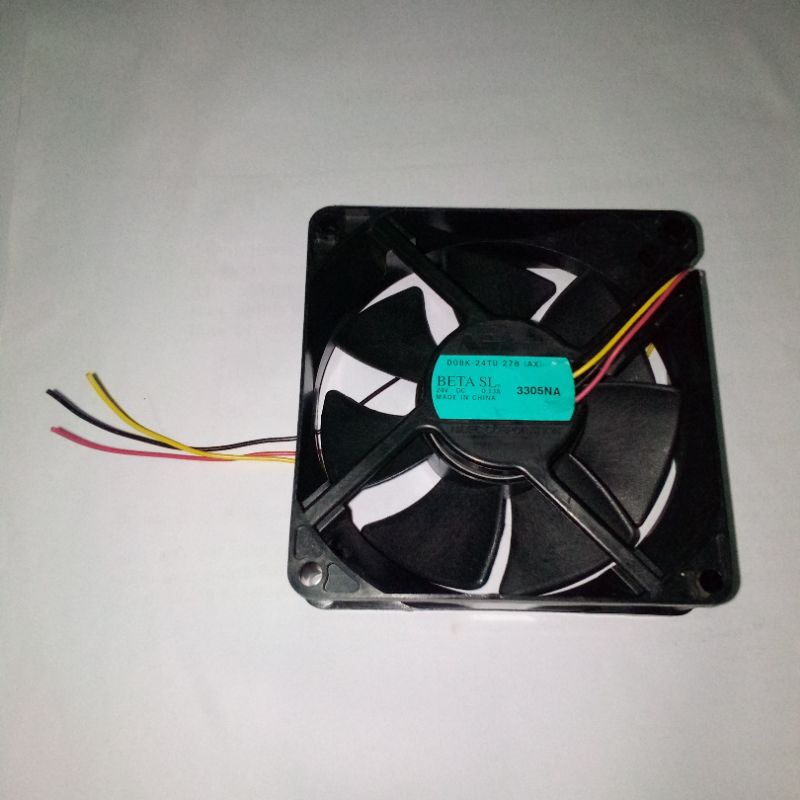 KIPAS FAN 8CM ORIGINAL NIDEC D08K-24TU 24V 0.13A 3PIN