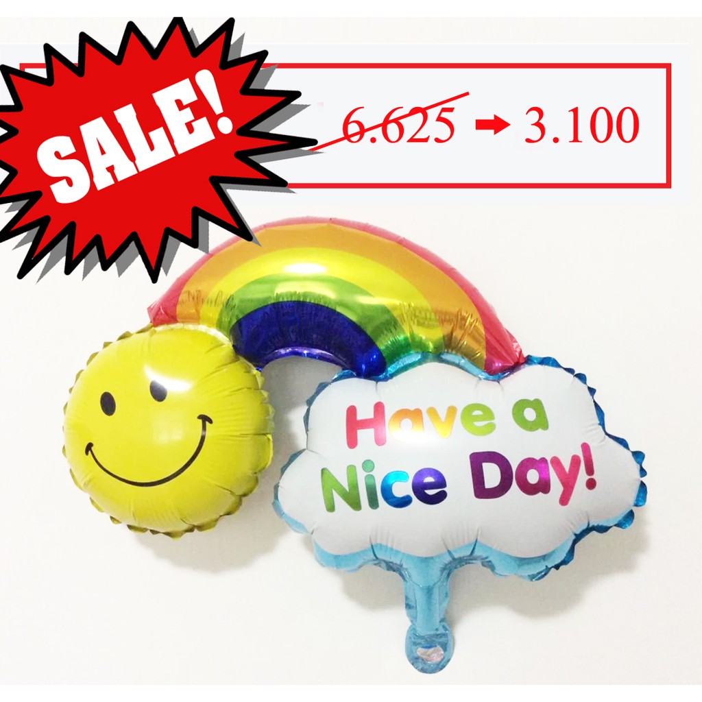 balon foil pelangi rainbow have a nice day (3J3) hbl012