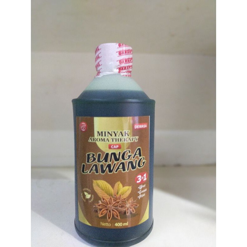 

Minyak Oles Cap Bunga Lawang 400ml