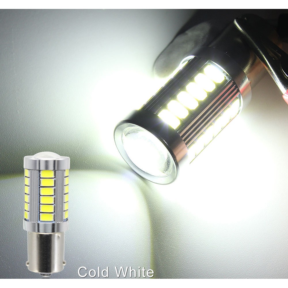 1 pcs 1156 PY21W BAU15S 33 SMD 5630 5730 LED Mobil Cadangan Cadangan Cahaya Motor Brake Bulb Daytim