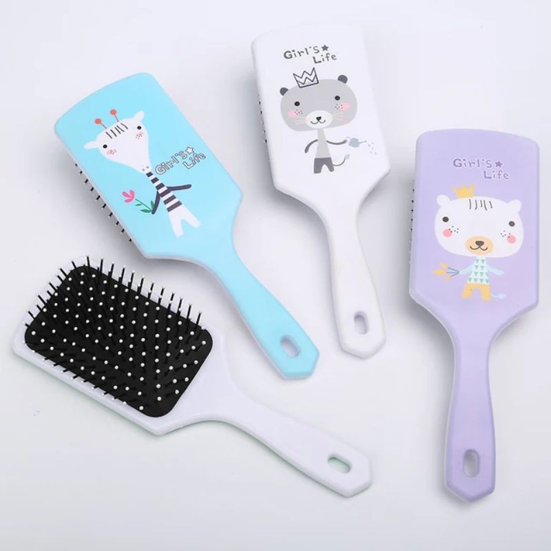 Sisir Rambut Detangler Kotak - Sisir Rambut Anti Kusut / Detangling Hair Brush / Sisir Pijat Kepala