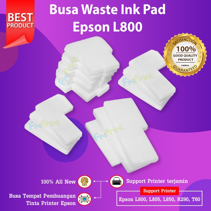 Busa Ink Pad Epson L800 L805 L850 Absorber Pembuangan Printer R290 T60