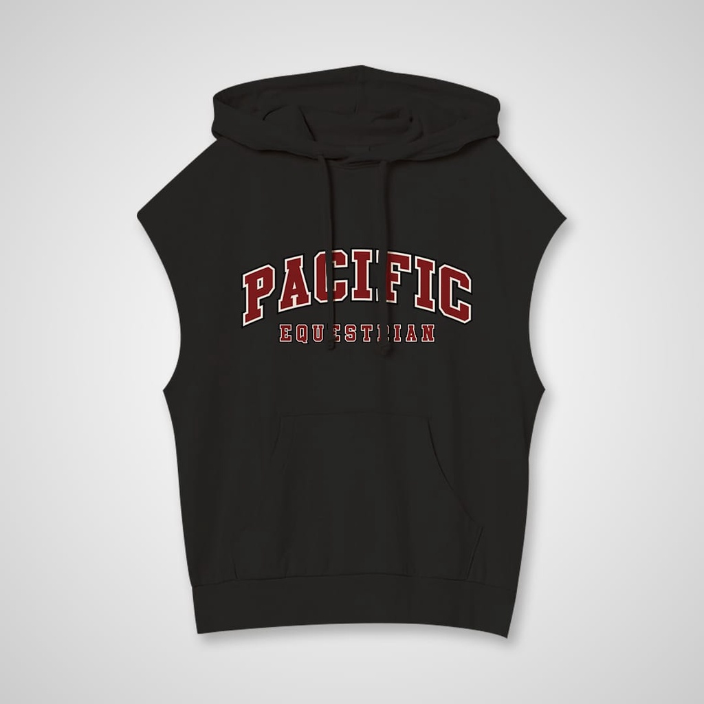 SLEEVELESS UNISEX PACIFIC EQUEST PREMIUM / ROMPI HOOIE UNISEX FLEECE TEBAL LEMBUT TERBARU'