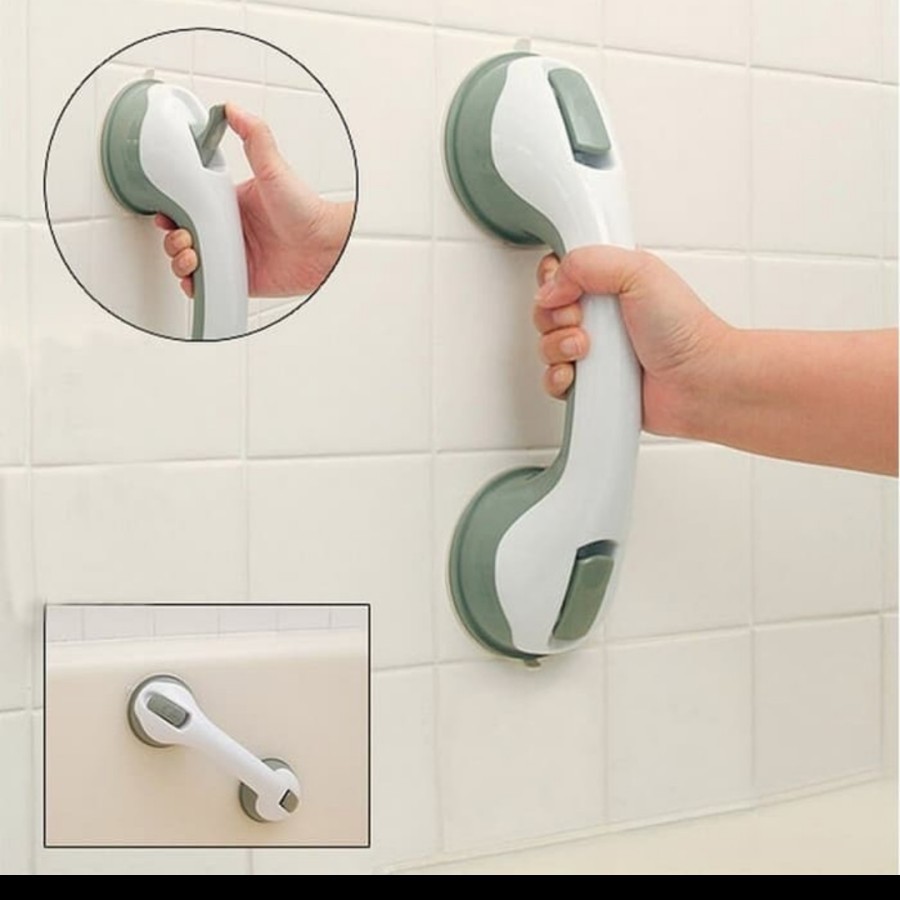 Pegangan tangan kamar mandi portable helping handle tempel grip toilet suction handel kamar mandi on