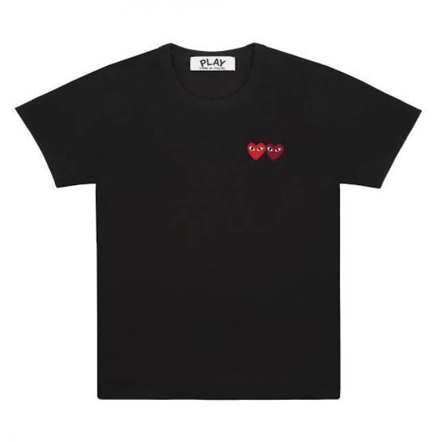 COMME des GARCONS double heart BLACK (MIROR QUALITY)