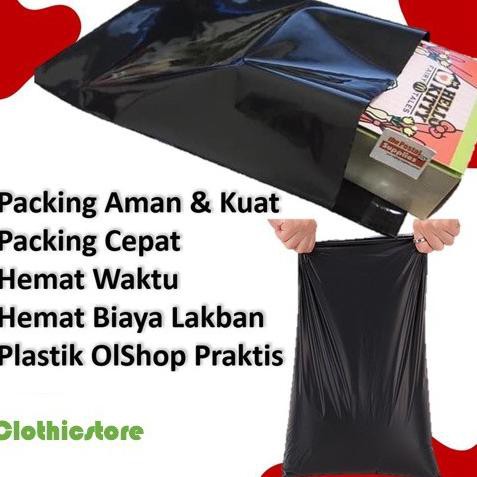 

PLASTIK POLYMAILER 28x42 HITAM Kantong Packing Tebal Premium 60 Mic Online Shop (100 Pcs) TERMURAH