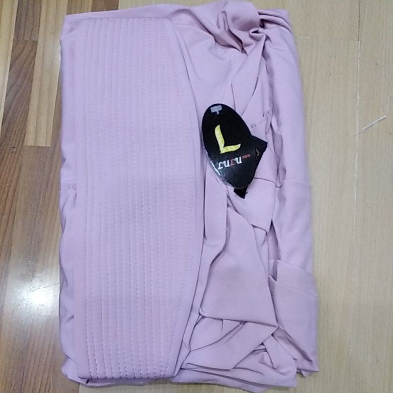 Lulu Hijab New Umi Kulsum / Jilbab bergo khimar bahan stella-Pink baby