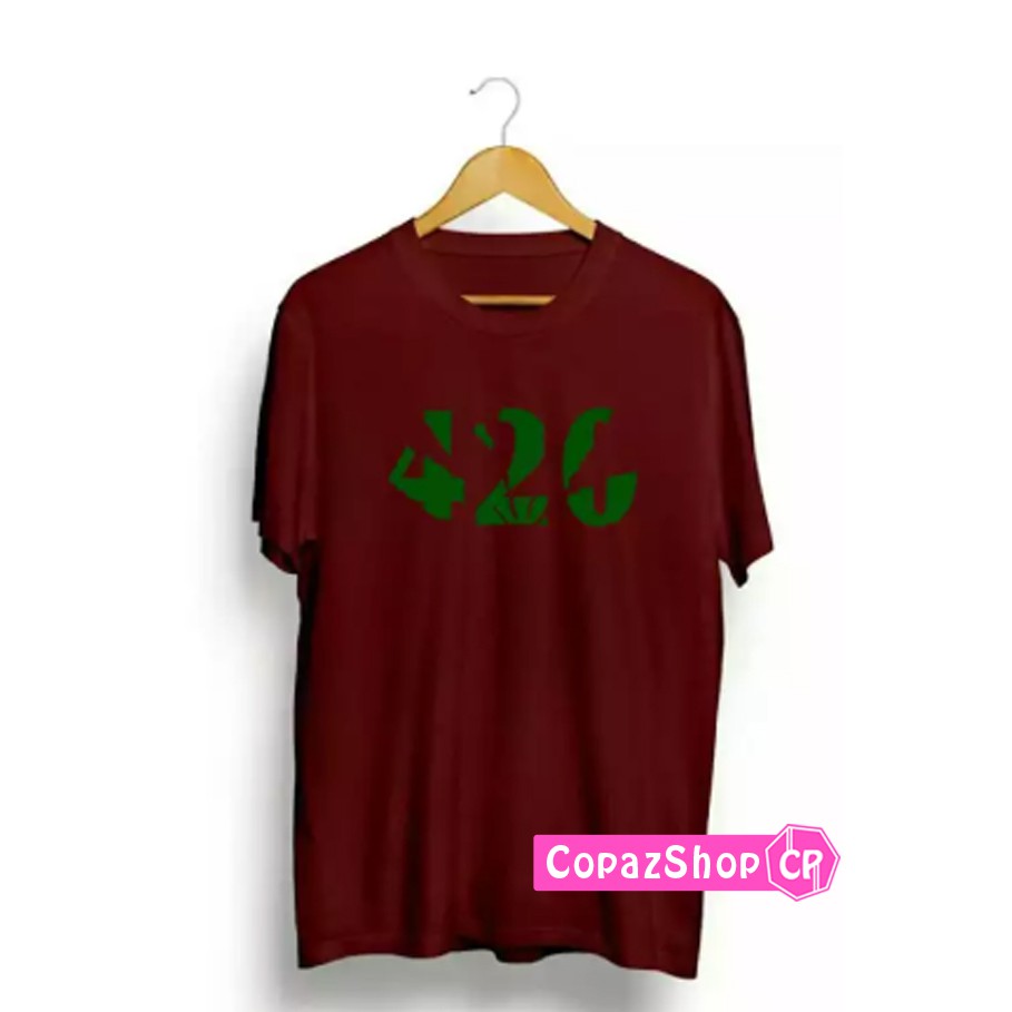 Kaos Distro 420 Go gred Hijau Premium Quality