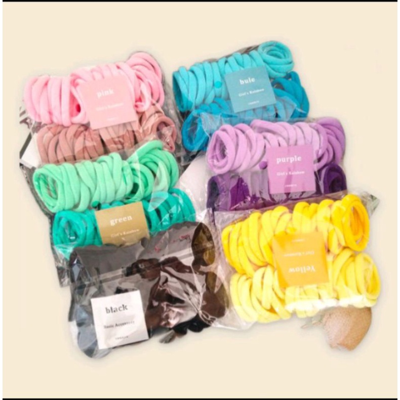 ikat rambut Korea ring towel besar / kuncir rambut