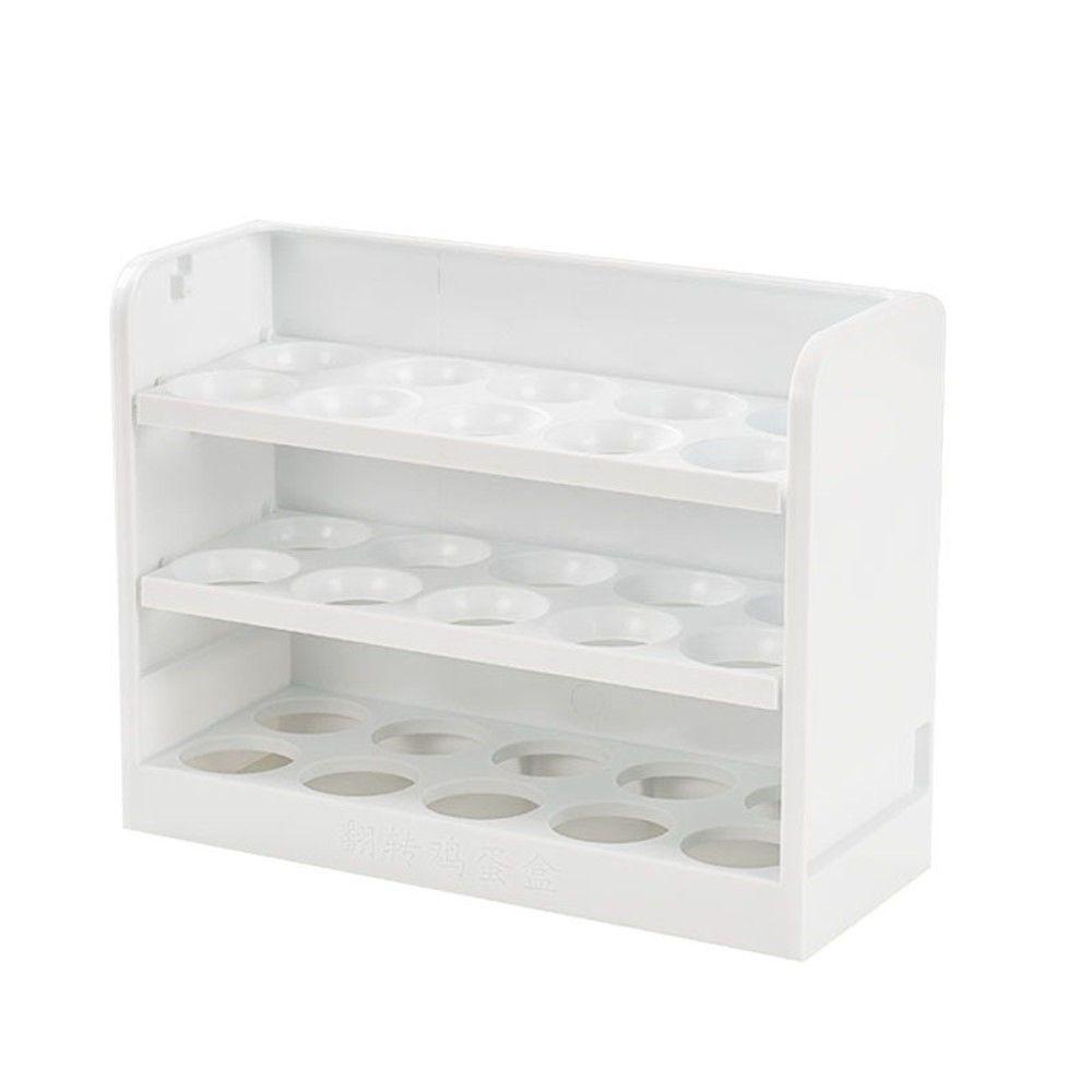 Solighter Egg Storage Box Organizer Dapur Rak Kulkas Organizer