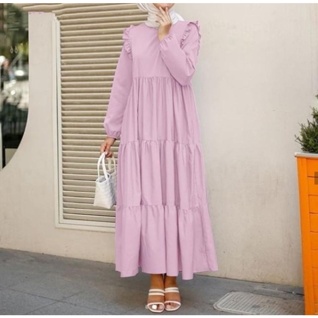HABIBA MIDI DRESS GAMIS PREMIUM ORI100%
