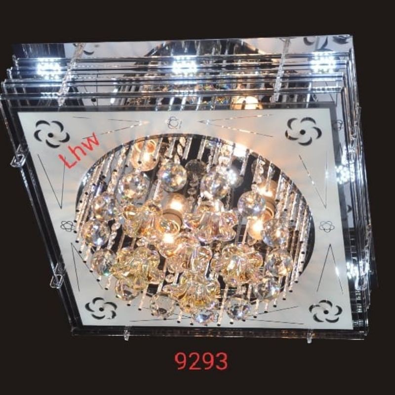 Lampu hias plafon led remote 9293 dekorasi ruang tamu