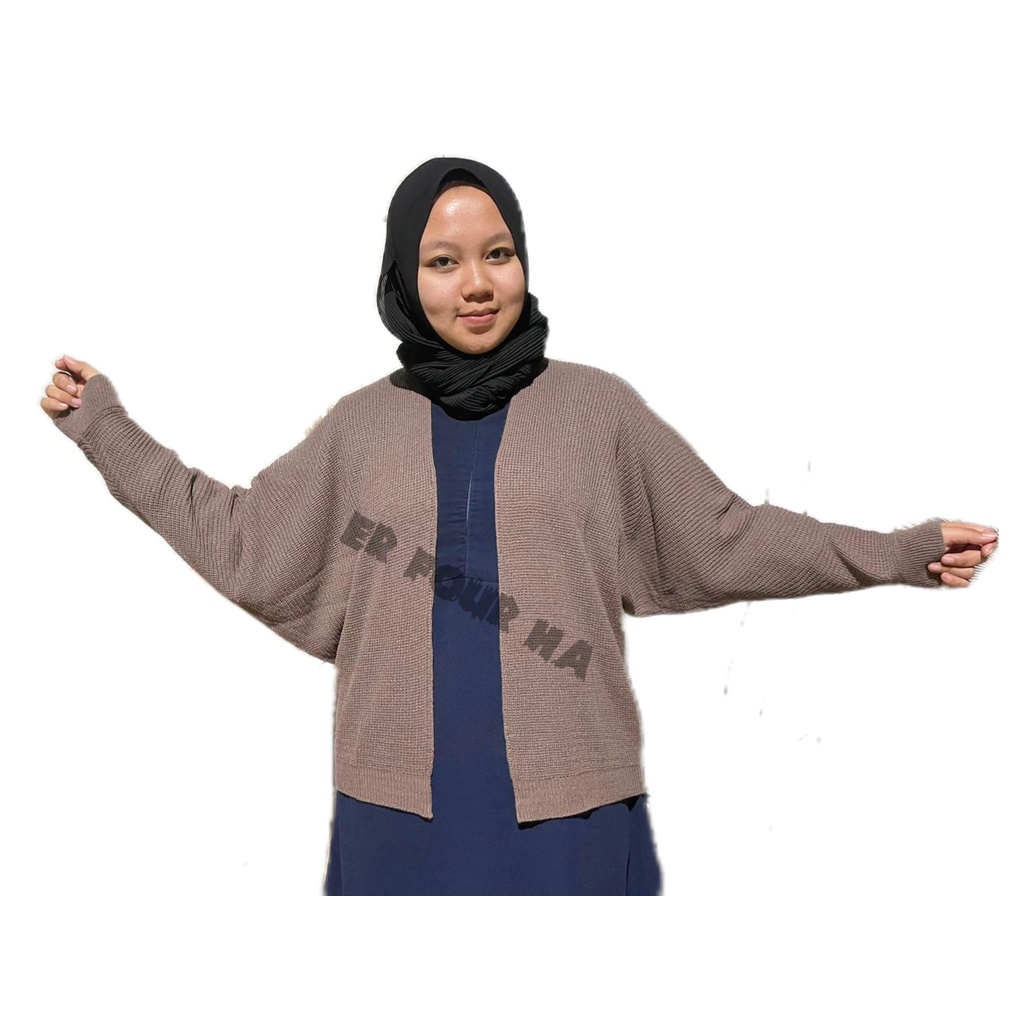 Cardigan Rajut Batwing Wanita | pakaian betwing wanita | CARDIGAN BATWING Kardigan Rajut | OVERSIZE B