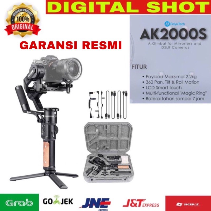 Feiyu Tech AK2000S Gimbal Kamera Ak2000 S Stabilizer Kit 3-Axis Resmi