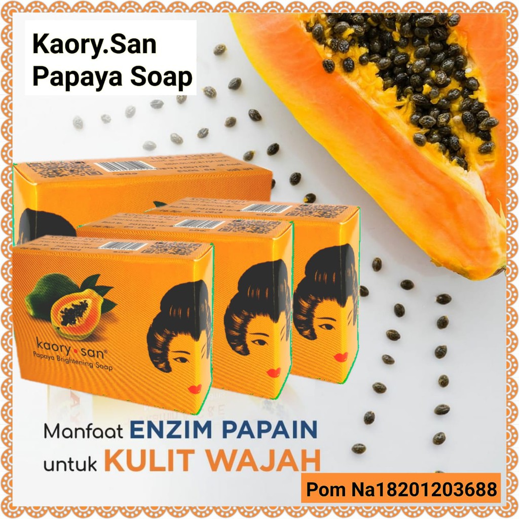 (BOSS) KAORY SAN SKIN BRIGHTENING SOAP ( DREAM WHITE/PAPAYA/COLLAGEN ) - KAORYSAN SKIN SOAP