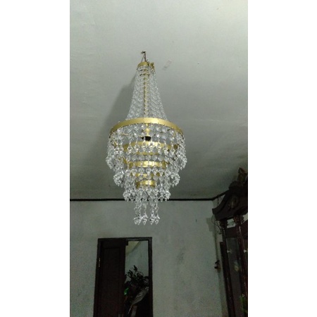 lampu gantung kristal akrilik