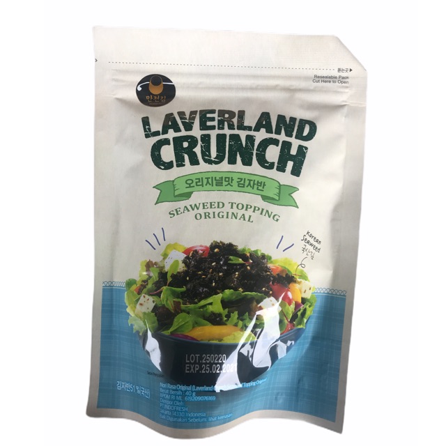 LAVERLAND CRUNCH SEAWEED TOPPING ORIGINAL 40g