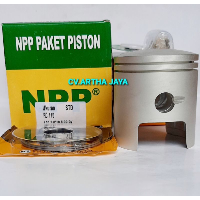 PISTON KIT NPP SUZUKI RC110 / RC 110 / CRYSTAL / TORNADO GS 110 ( STD / 050 / 100 / 150 / 200 ) ( 54 / 54,5 / 55 / 55,5 / 56 ) (100-31C10-NPP)-1