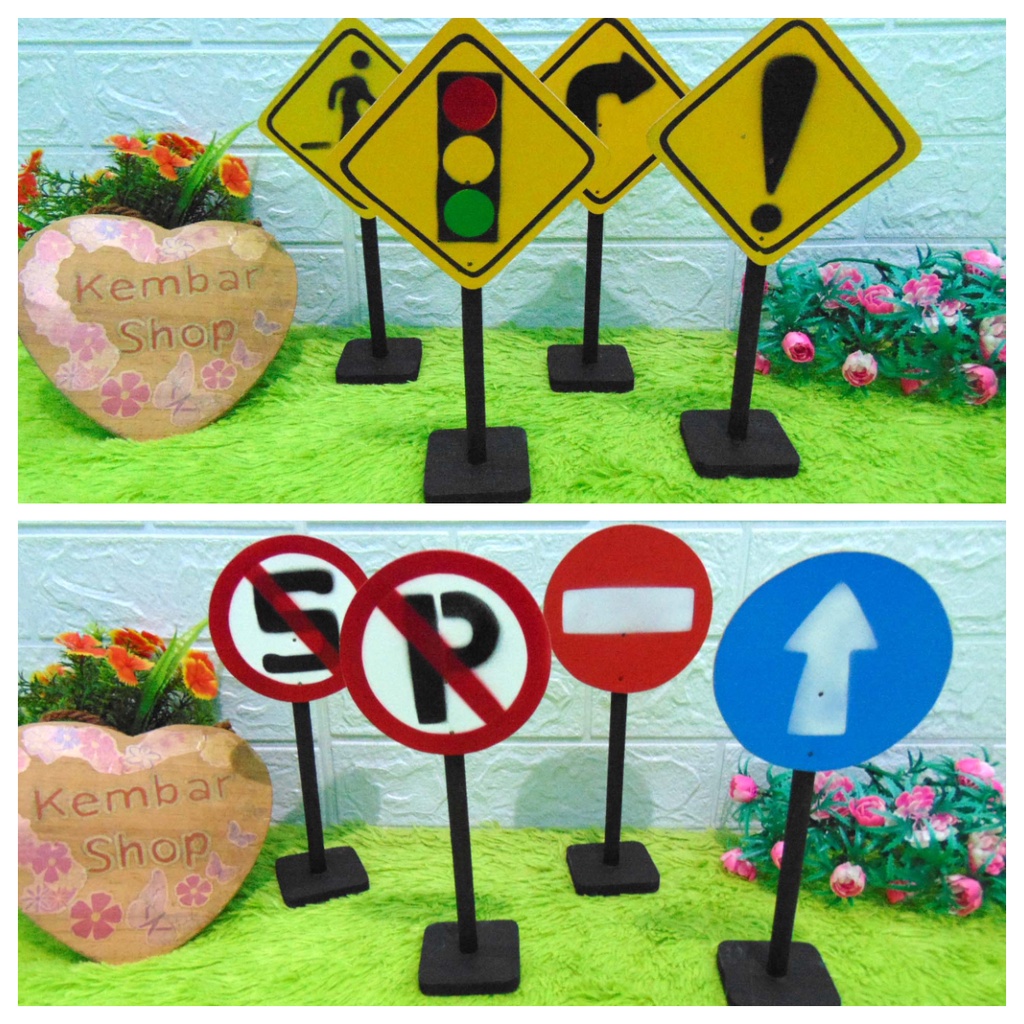 APE-RAMBU Ape Rambu rambu lalu lintas Mainan RAMBU-RAMBU LALULINTAS Alat Permainan Edukatif TK/PAUD