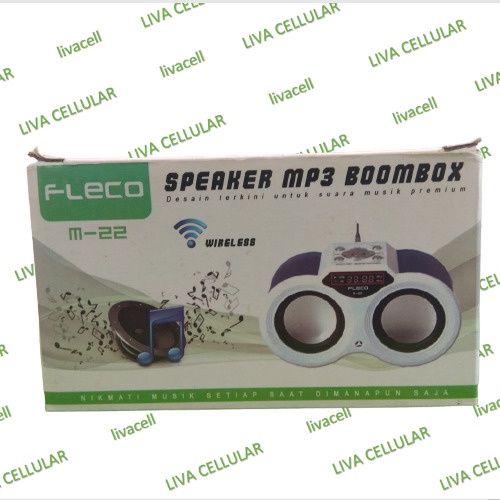 Speaker Bluetoot Fleco M-22 USB/SD Card/MP3/FM radia Speaker Teropong