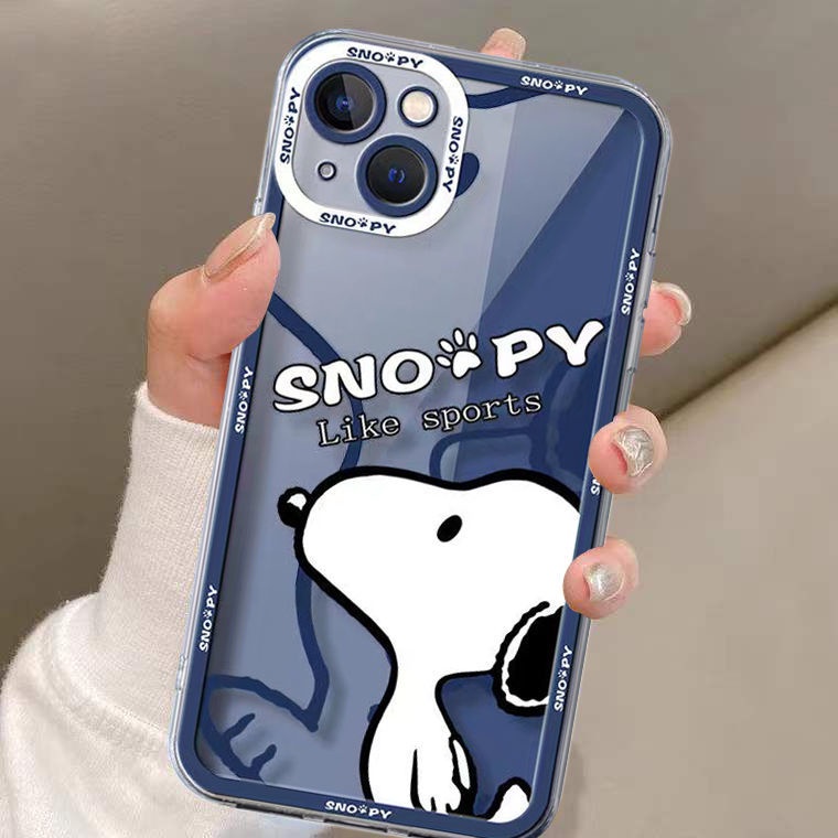 Soft Case TPU Silikon Transparan Motif Anjing Lucu Untuk IPhone 14 Pro Max 11 13 12 XS XR X 8 7 6S Plus