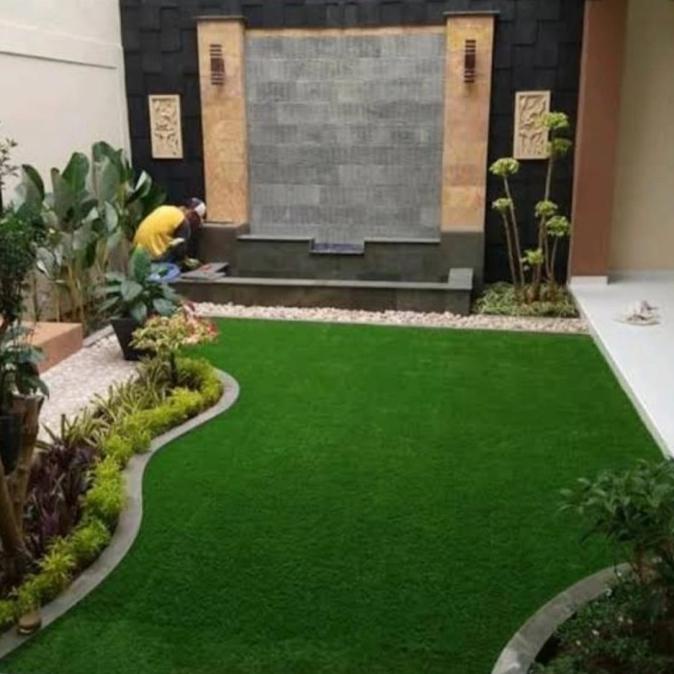Karpet Rumput Sintetis Tebal 10Mm Dekorasi Ruangan Outdoor Indoor