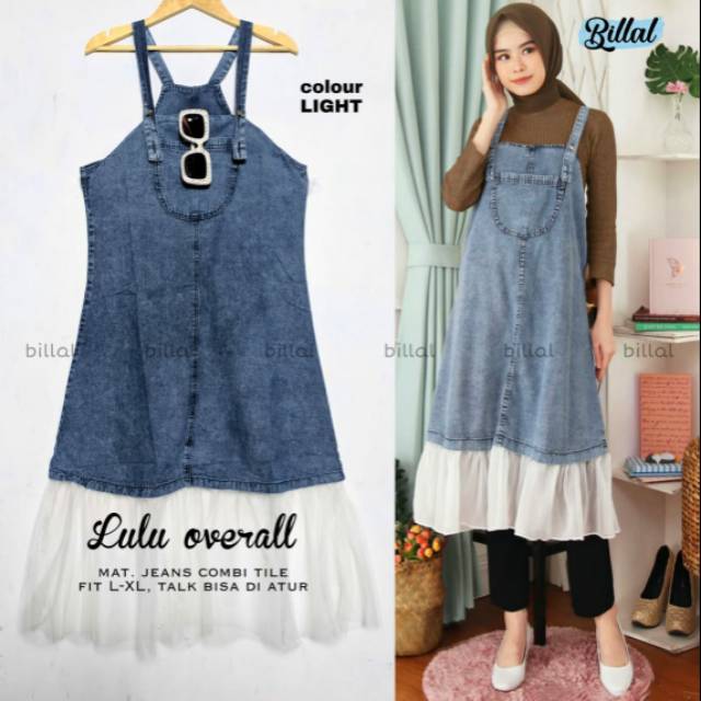 Lulu overall / overall jeans mix tile