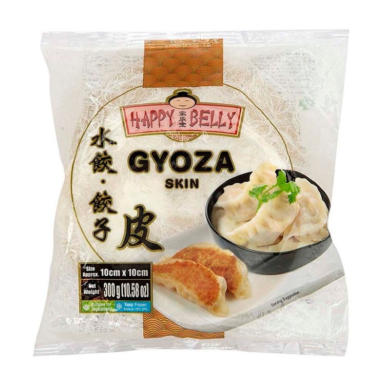 Happy Belly Gyoza Skin / Kulit Pangsit / Kulit Lumpia / Kulit Samosa / Kulit Gyoza - 300 gr