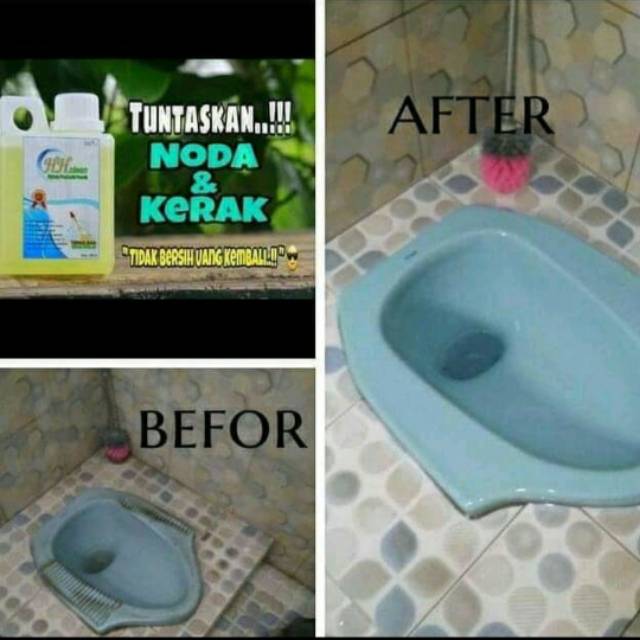 Pembersih kerak kamar mandi membandel HH Clean