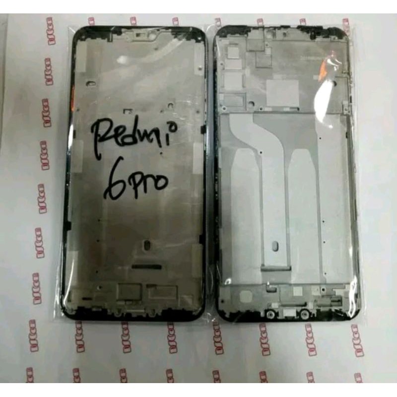 BEZEL BEZZEL FRAME TULANG TENGAH TATAKAN LCD XIAOMI REDMI 6 PRO / MIA2 LITE MI A2 LITE ORIGINAL