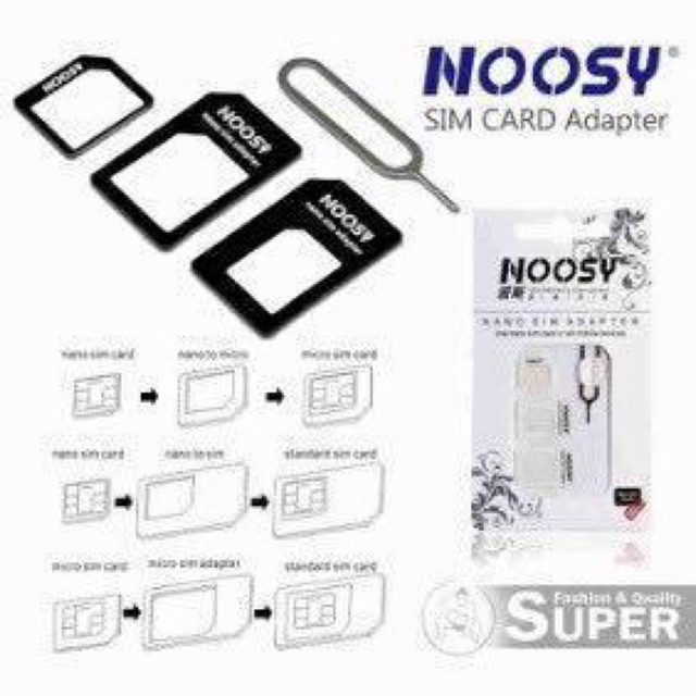 ADAPTOR NANO SIMCARD NOOSY - ADAPTOR NOOSY 3IN1