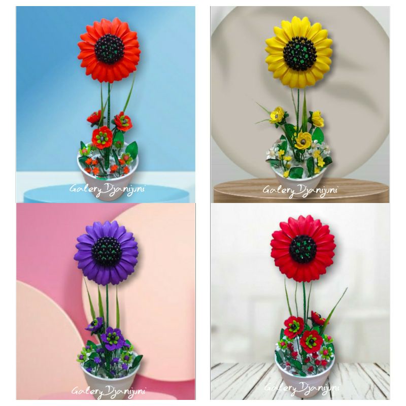 Bunga MATAHARI KRISANT mozza Akrilik