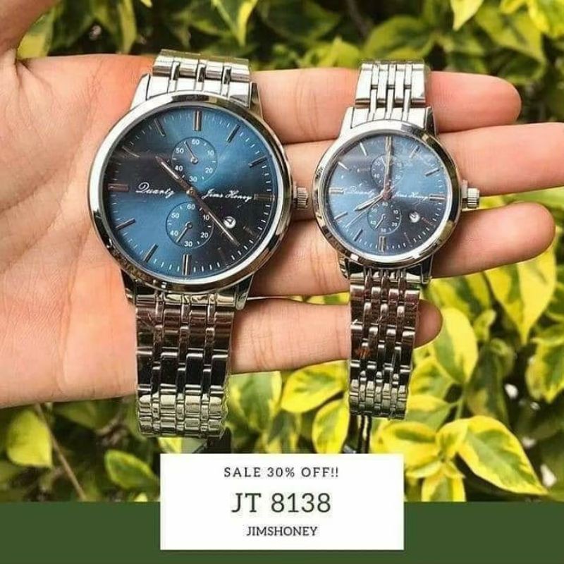 Jam Tangan Couple Pasangan 8138 Jimshoney ORIGINAL WANITA PRIA BISA SATUAN REAL PIC ADA SERTIFIKAT