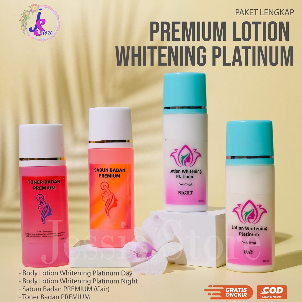 ORIGINAL PAKET PREMIUM HB PLATINUM PEMUTIH BADAN DOSIS TINGGI/HANDBODY DOSTING SUPER WHITENING