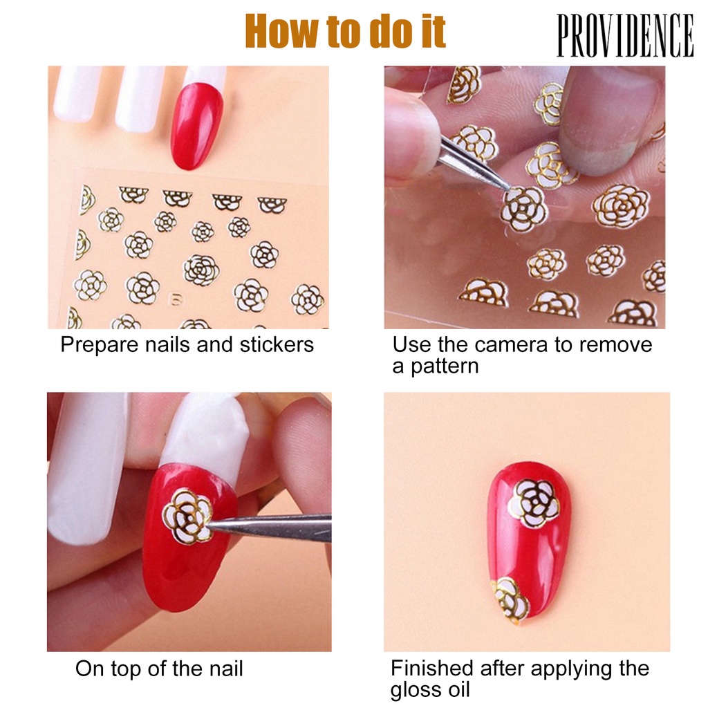 Providence Nail Sticker Sunflower Shape 3D Effect Ultra Thin Blossom Floral Nail Art Water Decals for Female