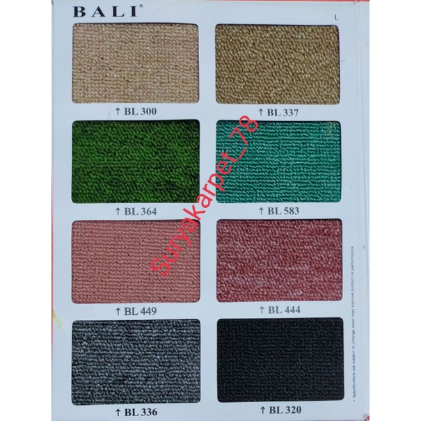 Karpet meteran BALI tebal 5mm (dijual per 10cm) lebar bahan 2m karpet kantor/masjid/gereja