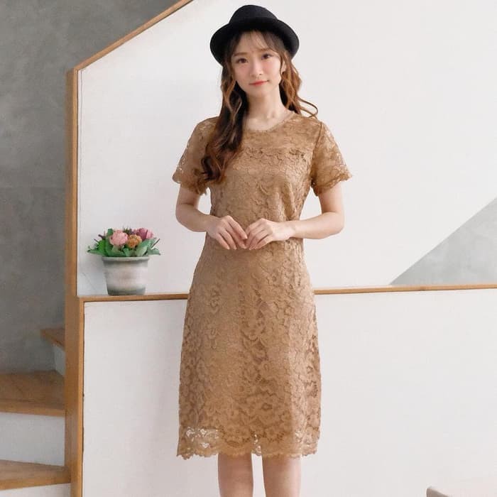 HANNA ISWARA Bertha Lace Dress   6 WARNA HANNA ISWARA