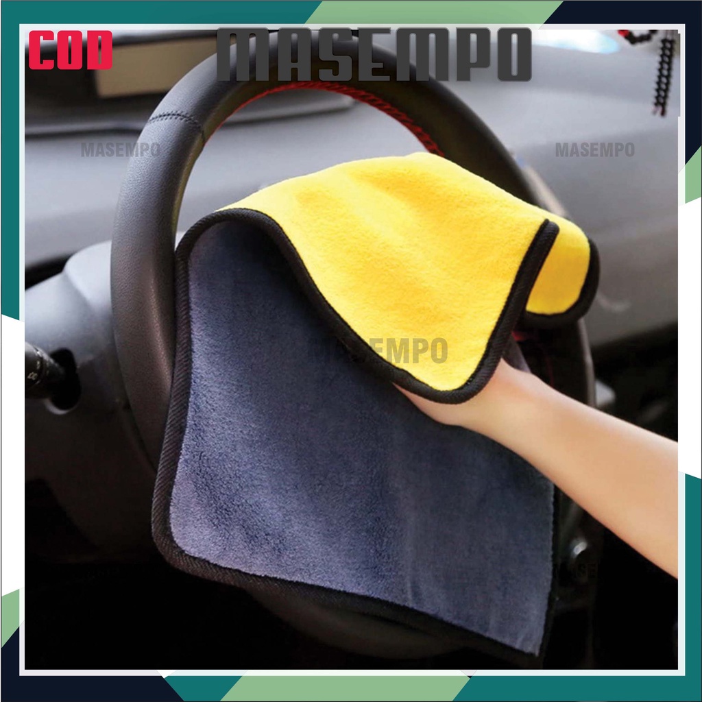 Lap Kain microfiber 30x30cm multifungsi cocok untuk mobil motor kaca serbaguna mudah serap air