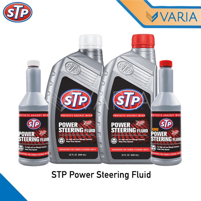 STP Power Steering Fluid 946 ml 1 Liter Cairan Oli Pelumas Setir Mobil