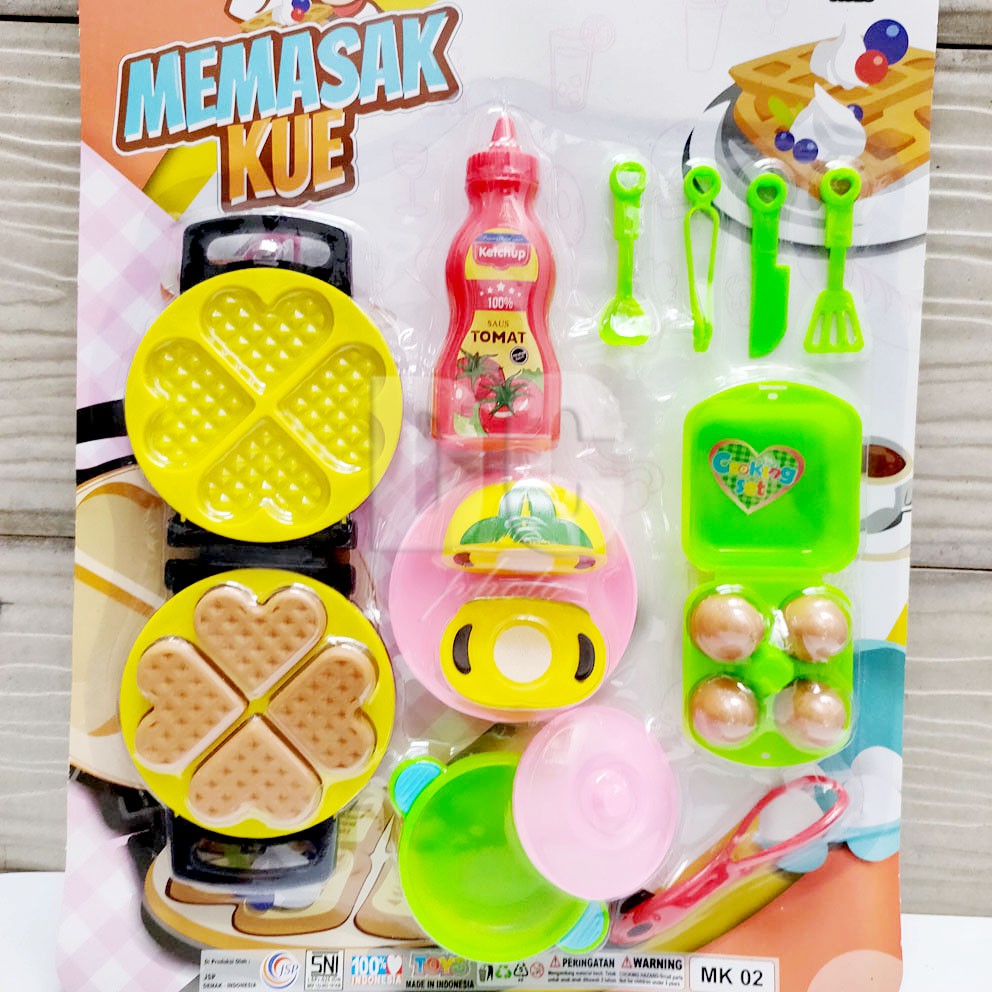 Memasak Kue MK02 Mainan Masak-masakan Waffle Telur