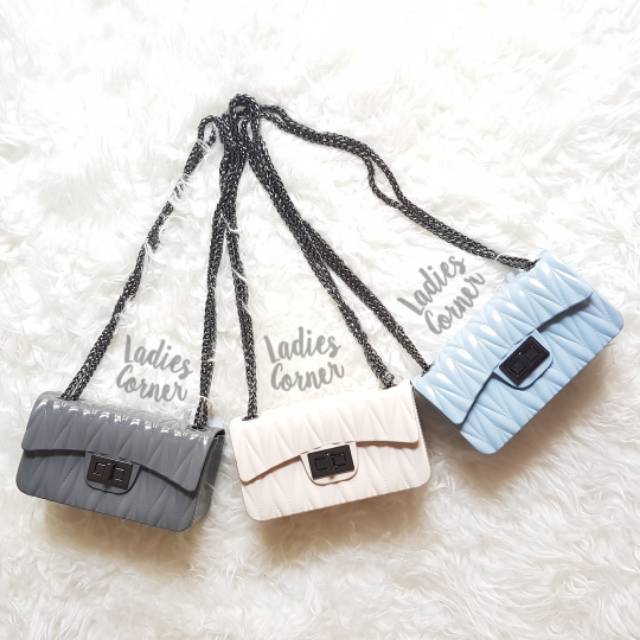 miniso jelly sling bag