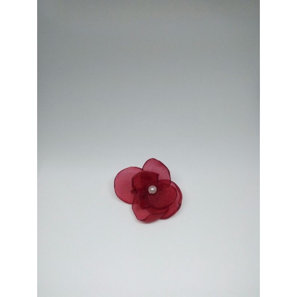 pin bunga organza / bros bunga organza