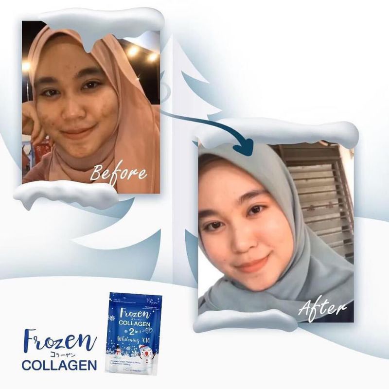 FROZEN COLLAGEN ORIGINAL THAILAND HALAL BARCODE - PEMUTIH KULIT GLUTA WHITENING COLAGEN 60 KAPSUL